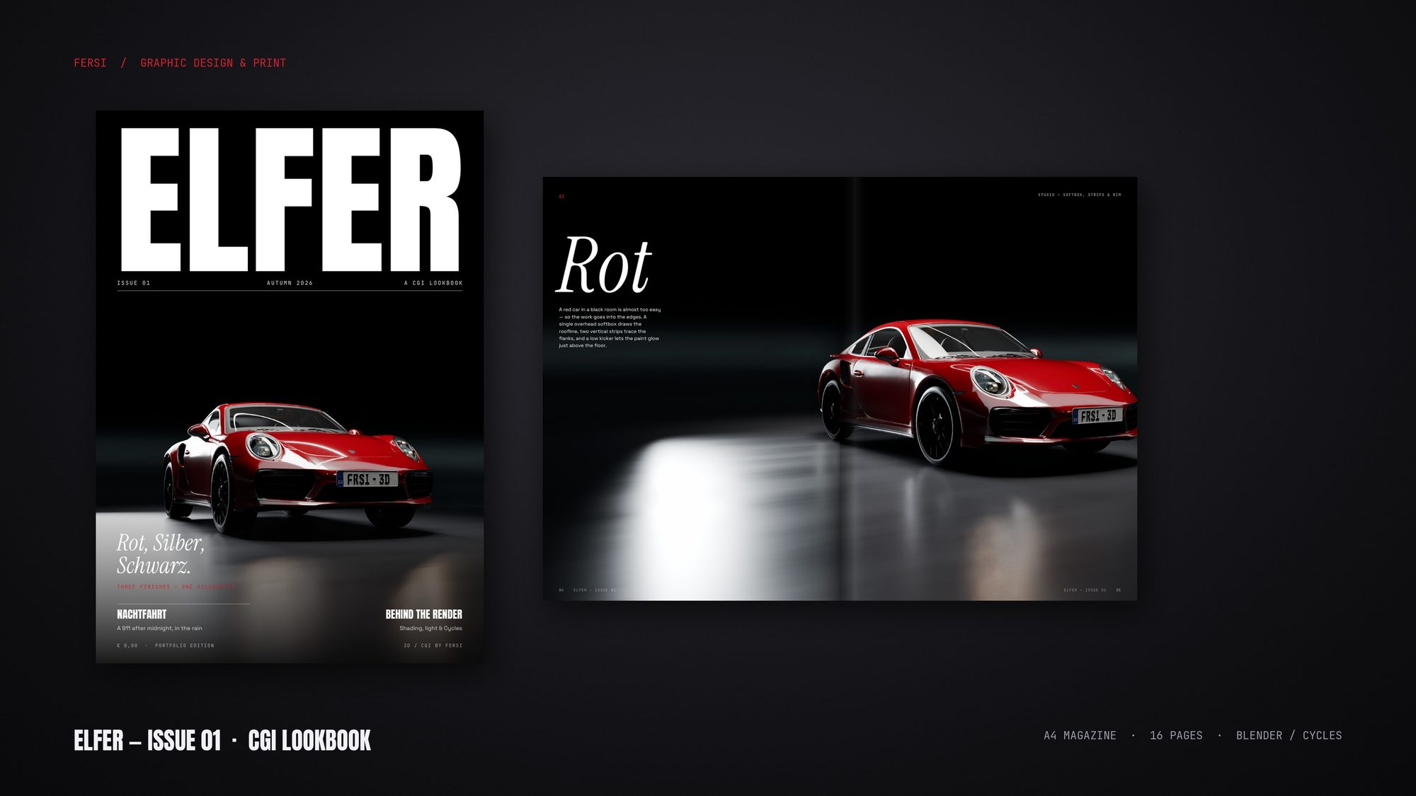 ELFER — Issue 01 — Cover & Aufmacher-Doppelseite